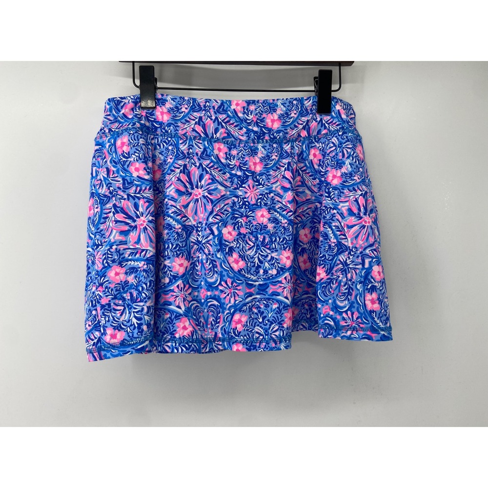 Lilly Pulitzer Blue and Pink Printed Skort